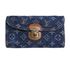 Louis Vuitton Denim Amelia Wallet, front view